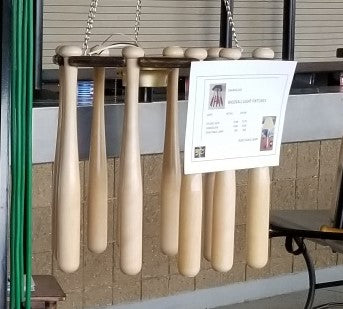 Baseball Bat Ceiling Light